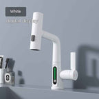 Intelligent Digital Display Faucet Pull-out Basin Faucet Temperature Digital Display Rotation by CABINSGATE SMART FURNITURE