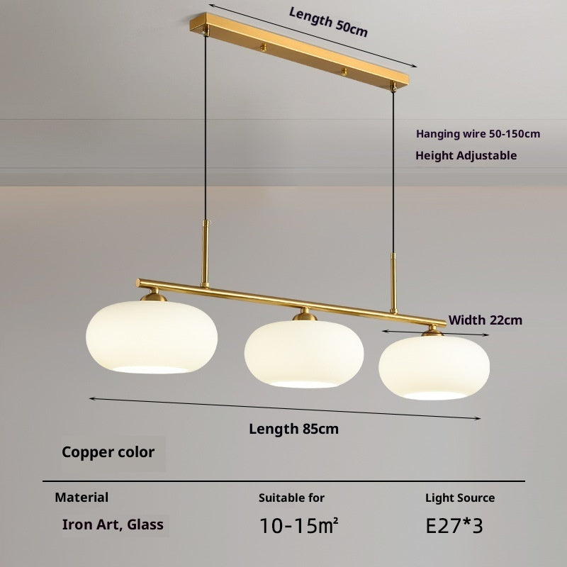Simple Modern Bedroom Light Cream Style Persimmon Chandelier by CABINSGATE SMART FURNITURE