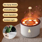 Transform Your Space with the Ultrasonic Aromatherapy Humidifier: Relaxing Mist & Soothing Flames by CABINSGATE SMART FURNITURE