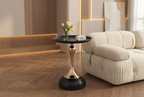 Elevate Your Space with the Iron Edge Small Coffee Table by CABINSGATE SMART FURNITURE