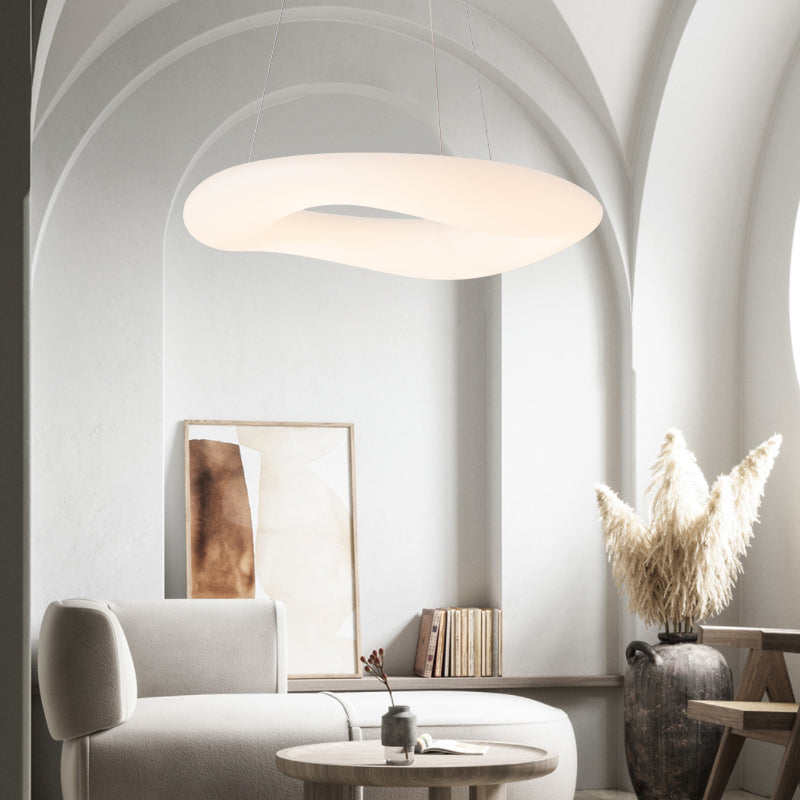Italian Designer Nordic Chandelier Modern Minimalist Creative Living Room Lamps Round Ring Dining Room Bedroom Chandelier by CABINSGATE SMART FURNITURE