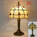 Enhance Your Space with the Retro Yellow Glass Bedside Lamp by CABINSGATE SMART FURNITURE