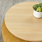 Circular Storage Footstool 2-in-1 Function by CABINSGATE SMART FURNITURE