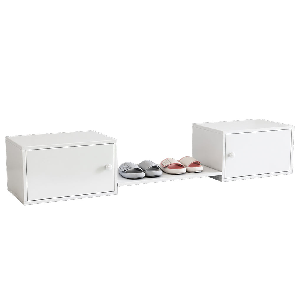 Shoe Cabinet, Entrance Furniture, Multi-Scenario Insert, Shoe Change Bench, Can Be Used With Bunk Beds, White, 189x40x34.5cm by CABINSGATE SMART FURNITURE
