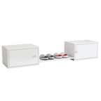 Shoe Cabinet, Entrance Furniture, Multi-Scenario Insert, Shoe Change Bench, Can Be Used With Bunk Beds, White, 189x40x34.5cm by CABINSGATE SMART FURNITURE