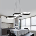 Modern Double-Sided Twist 1-Light LED Chandeliers, LivingRoom Light by CABINSGATE SMART FURNITURE