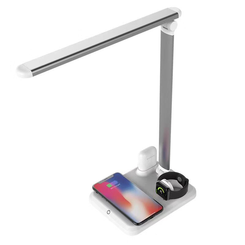 Revolutionize Your Workspace with the 4 in 1 LED Desk Lamp with Wireless Charger by CABINSGATE SMART FURNITURE