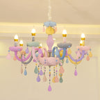 Illuminate Your Space with Macaron Crystal Pendant Lamps by CABINSGATE SMART FURNITURE