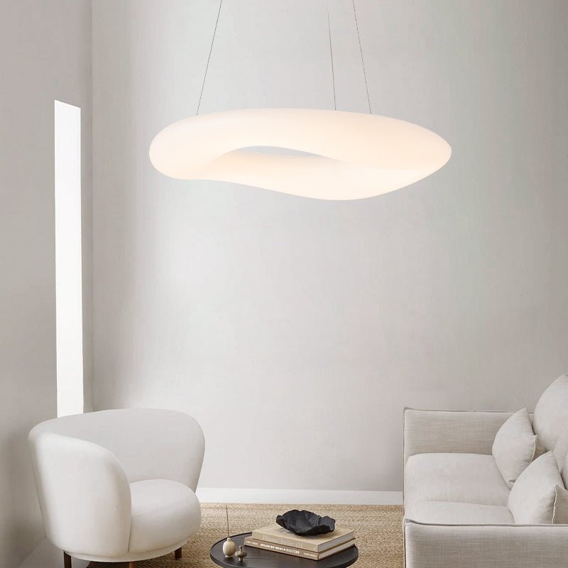 Italian Designer Nordic Chandelier Modern Minimalist Creative Living Room Lamps Round Ring Dining Room Bedroom Chandelier by CABINSGATE SMART FURNITURE