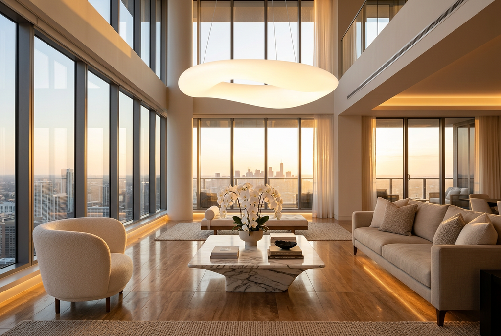 Italian Designer Nordic Chandelier Modern Minimalist Creative Living Room Lamps Round Ring Dining Room Bedroom Chandelier by CABINSGATE SMART FURNITURE