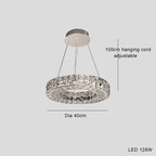 Light Luxury Style Crystal Chandelier Modern Simple Led by CABINSGATE SMART FURNITURE