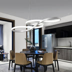 Modern Double-Sided Twist 1-Light LED Chandeliers, LivingRoom Light by CABINSGATE SMART FURNITURE