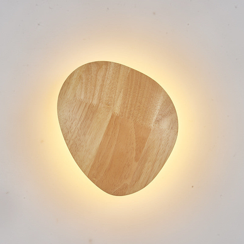 Eco-Friendly Wall-Mounted Log Art Wall Lamp