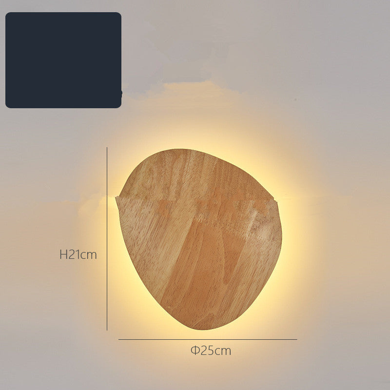 Eco-Friendly Wall-Mounted Log Art Wall Lamp
