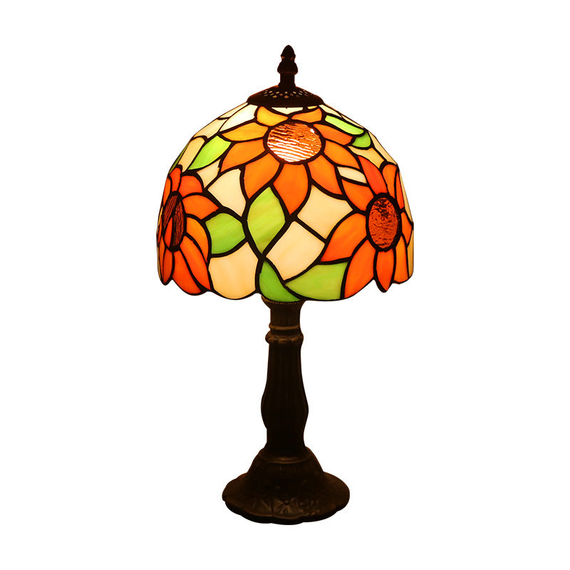 Enhance Your Space with the Retro Yellow Glass Bedside Lamp by CABINSGATE SMART FURNITURE