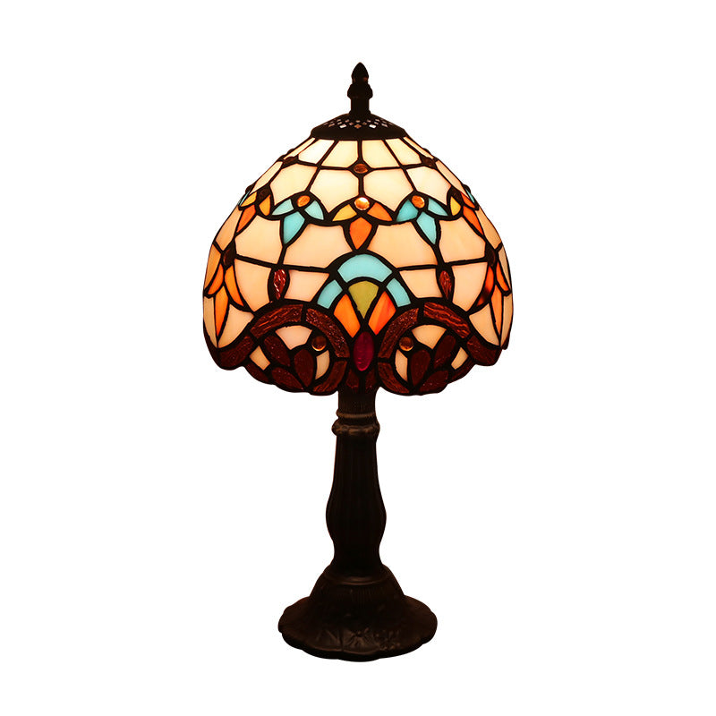 Enhance Your Space with the Retro Yellow Glass Bedside Lamp by CABINSGATE SMART FURNITURE