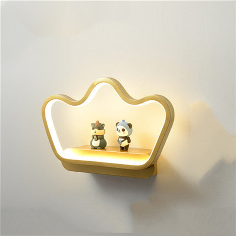 Modern Crown Led Wall Lamp, Living Room Bedroom by CABINSGATE SMART FURNITURE