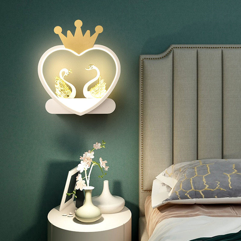Modern Crown Led Wall Lamp, Living Room Bedroom by CABINSGATE SMART FURNITURE