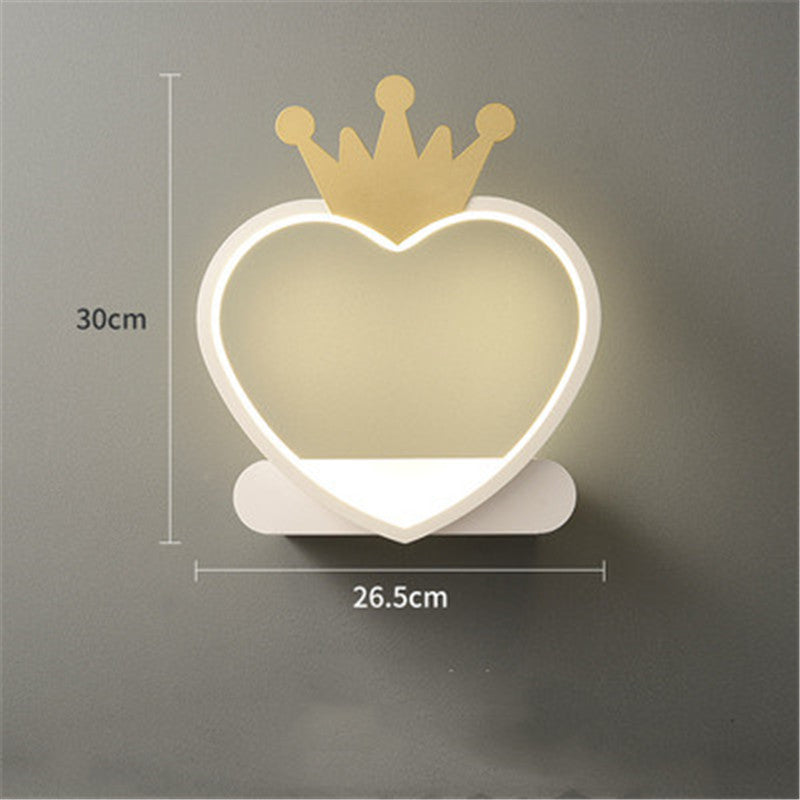Modern Crown Led Wall Lamp, Living Room Bedroom by CABINSGATE SMART FURNITURE