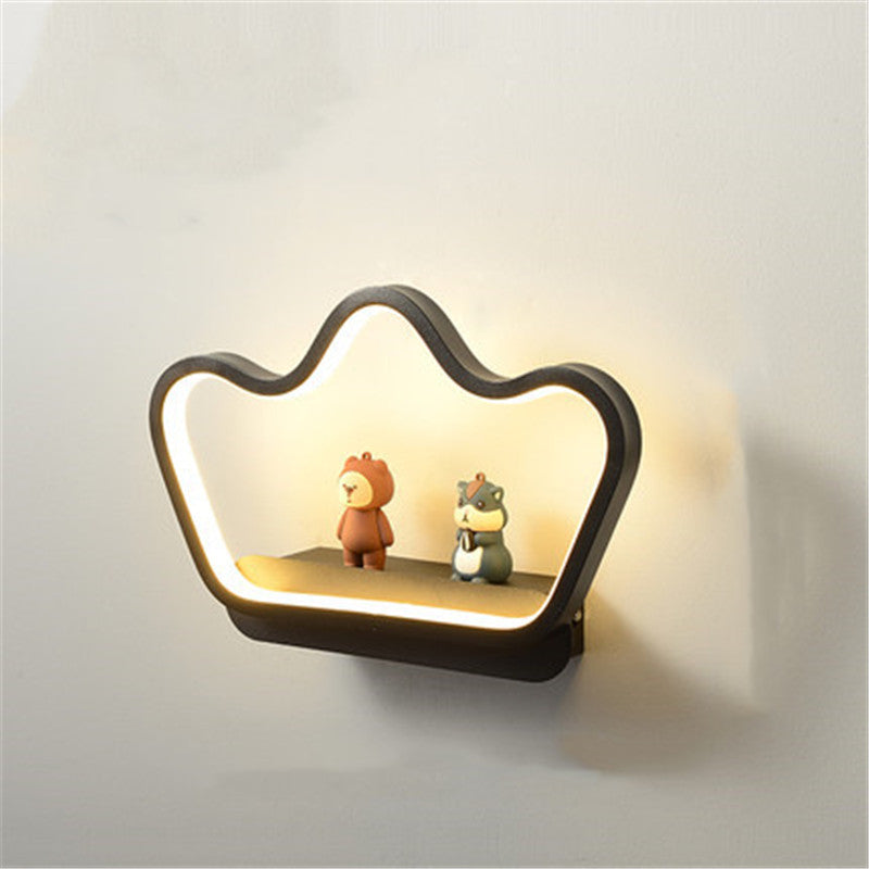 Modern Crown Led Wall Lamp, Living Room Bedroom by CABINSGATE SMART FURNITURE