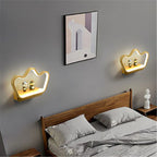 Modern Crown Led Wall Lamp, Living Room Bedroom by CABINSGATE SMART FURNITURE
