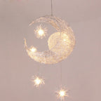 Aluminum Star Moon Chandelier: Enchanting Lighting for Your Home by CABINSGATE SMART FURNITURE