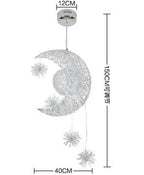 Aluminum Star Moon Chandelier: Enchanting Lighting for Your Home by CABINSGATE SMART FURNITURE