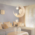 Aluminum Star Moon Chandelier: Enchanting Lighting for Your Home by CABINSGATE SMART FURNITURE