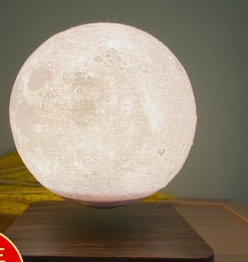 Transform Your Space with the Magnetic Levitation Moon Lamp - 3D Printed Planet Night Light