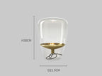 Scandinavian Minimalist Glass Table Lamp - Elevate Your Living Space with Style and Elegance by CABINSGATE SMART FURNITURE