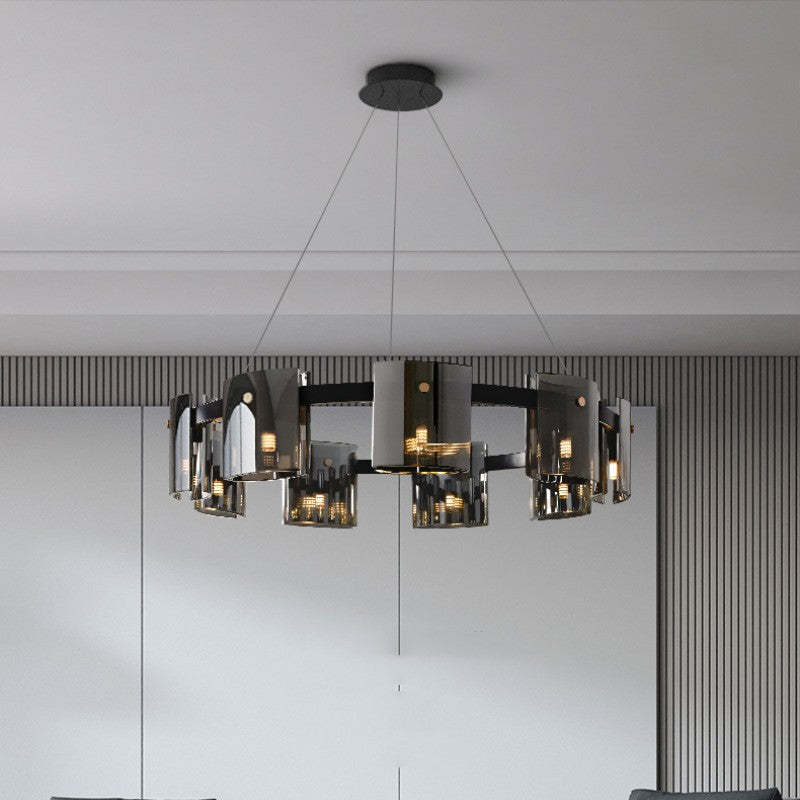 Modern Simple Glass Living Room Chandelier Bedroom Study Personality by CABINSGATE SMART FURNITURE