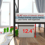 Metal Canopy Bed Frame, Platform Bed Frame Queen With X Shaped Frame Queen Black by CABINSGATE SMART FURNITURE