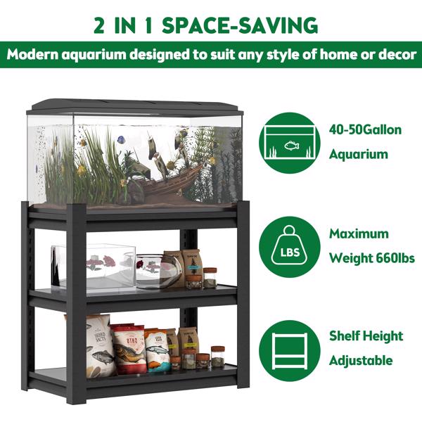 Metal Aquarium Bracket, Excluding Fish Tank by CABINSGATE SMART FURNITURE