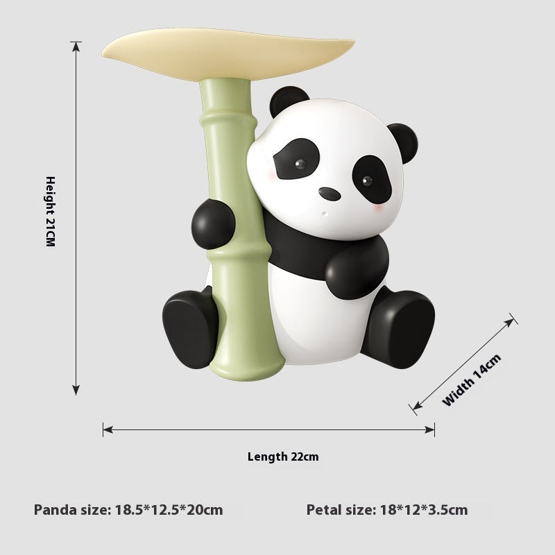 Panda Red Wine Rack Decoration, Wine Cabinet Combination Light by CABINSGATE SMART FURNITURE