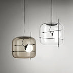 Creative Art Modern Minimalist Glass Bedroom Bedside Chandelier by CABINSGATE SMART FURNITURE