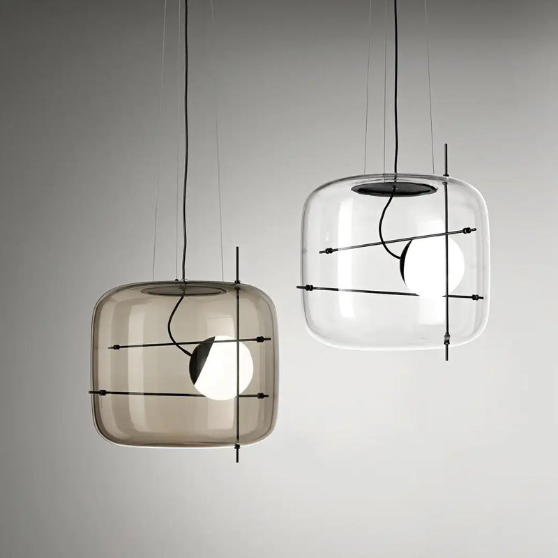 Creative Art Modern Minimalist Glass Bedroom Bedside Chandelier by CABINSGATE SMART FURNITURE