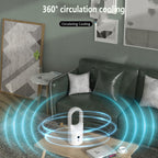 Bladeless Portable Fan: Experience Whisper-Quiet Comfort Anywhere by CABINSGATE SMART FURNITURE