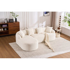 Transform Your Living Space with Our Stylish Compression Sofa with Chaise Longue by CABINSGATE SMART FURNITURE
