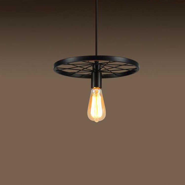 Modern Retro Industrial Pinwheel Wrought Iron Chandelier Creative by CABINSGATE SMART FURNITURE