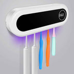 Wall Mounted Toothbrush Holder Smart Toothbrush UV Sterilizer Holder Toothpaste Dispenser Squeezer For Bathroom Accessories by CABINSGATE SMART FURNITURE