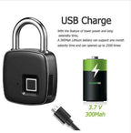 Smart Fingerprint Padlock - Secure Your Valuables with Effortless Access by CABINSGATE SMART FURNITURE