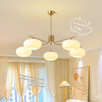 Simple Modern Bedroom Light Cream Style Persimmon Chandelier by CABINSGATE SMART FURNITURE