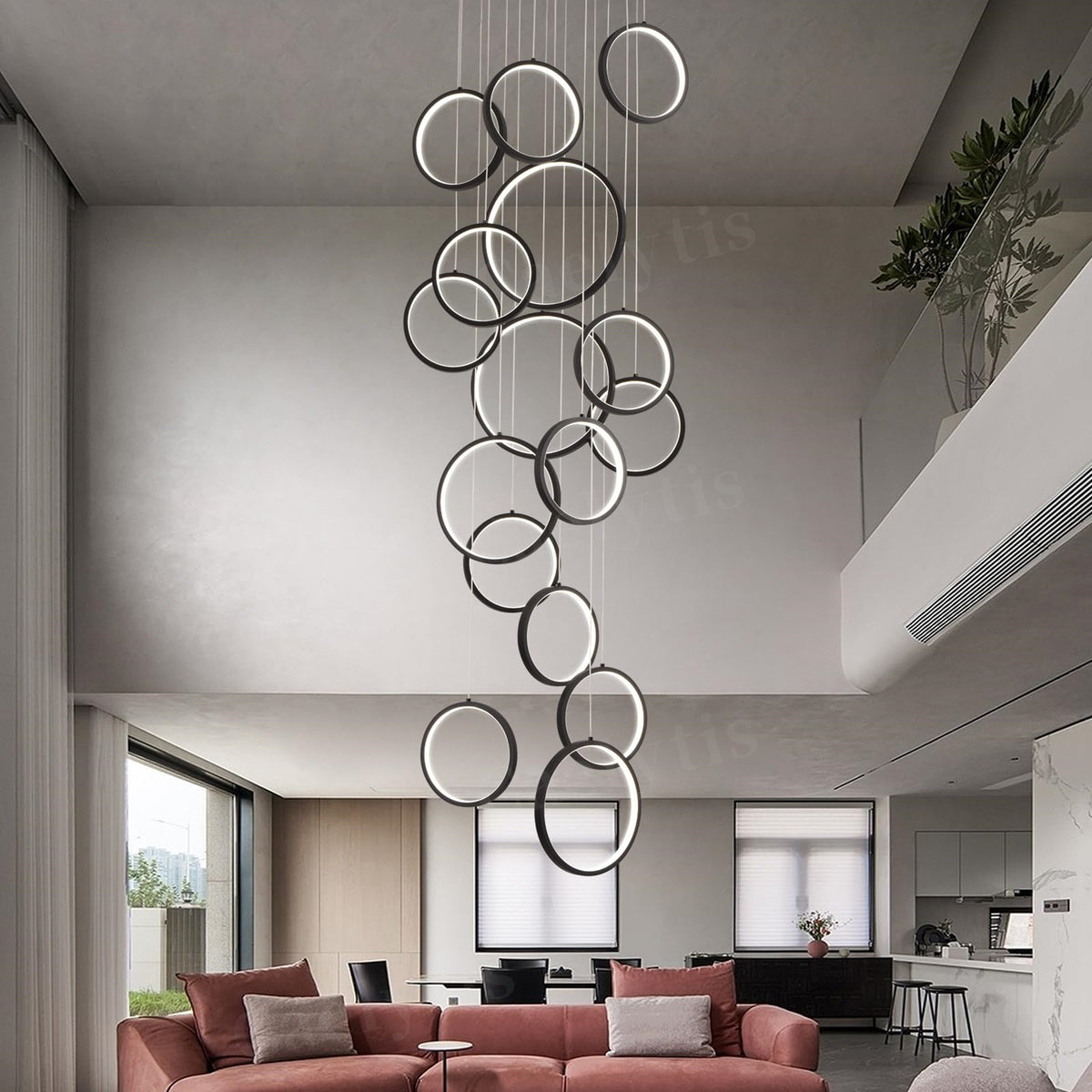 Loft Chandelier Modern Lighting Dining Room Lighting Fixtures by CABINSGATE SMART FURNITURE