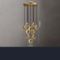 Full Copper Crystal Minimalist Living Room Dining Room Chandelier by CABINSGATE SMART FURNITURE