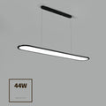 Modern Simple Creative Strip Bar Led Office Lighting Restaurant Chandelier by CABINSGATE SMART FURNITURE