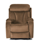 Lift Chair Recliner For Elderly Power Remote Control Recliner Sofa Relax Soft Chair Anti-skid Australia Cashmere Fabric Furniture Living Room Brown by CABINSGATE SMART FURNITURE