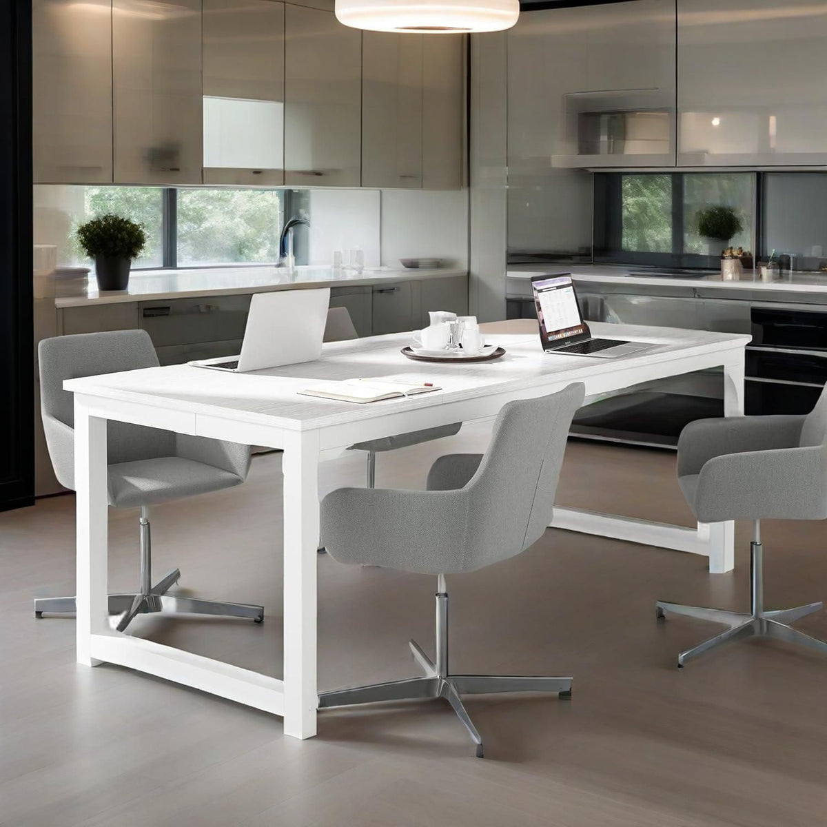 Modern Executive Office Desk - Transform Your Workspace with Style and Functionality by CABINSGATE SMART FURNITURE
