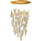 Nordic Light Luxury Art Chandelier for High Ceiling Living Room by CABINSGATE SMART FURNITURE
