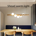 Chandelier Solid Wood Modern Minimalist Log by CABINSGATE SMART FURNITURE
