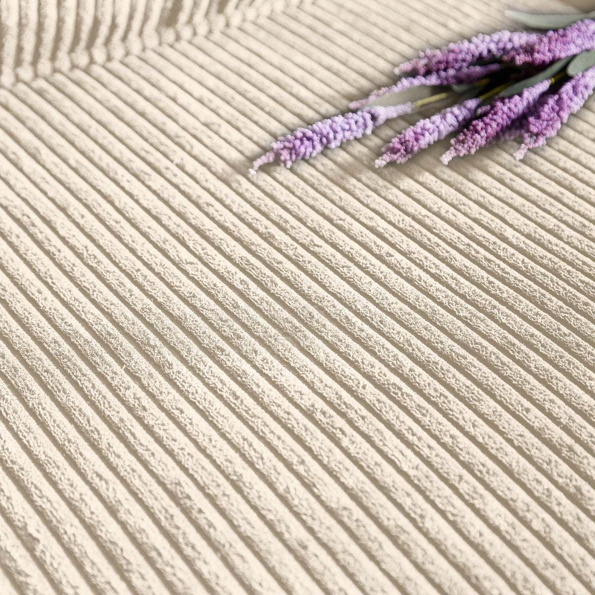 Compressed Fabric Beige 3-Seater Couch, Furniture For Living Room,Bedroom,office 83.86 Corduroy Fabric Sofa by CABINSGATE SMART FURNITURE